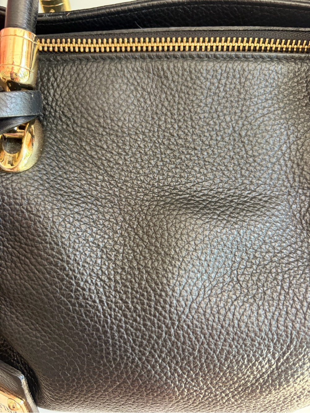 Valentina Italia Pebbled Leather Satchel - Picture 6 of 7